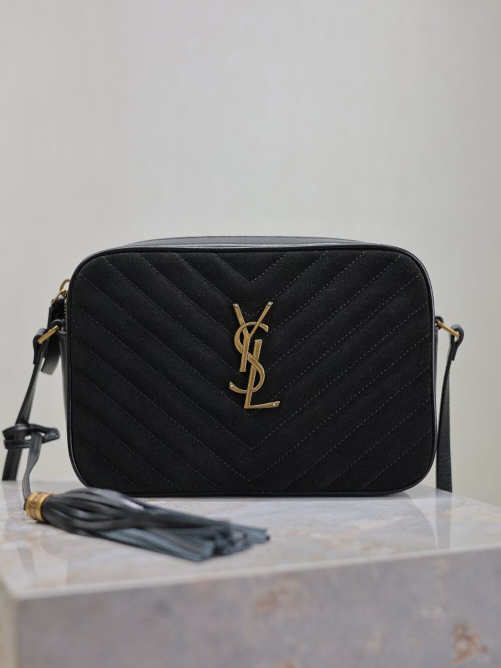 Saint Laurent Lou Camera Bag in Matelassé Leather